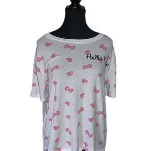 Hello Kitty White and Pink T-Shirt